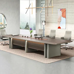 Large Training Room Conference Table and Chair Set for Office or Meeting Room