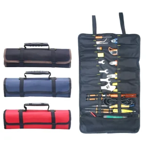 Large Wrench Tool Roll Pouch Bag Big Tote Carrier Organizer Easy Storage Portable for Craftwork Handymen Repairmen Roll up Bag