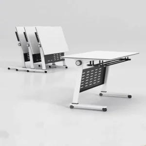 Large or Small Round Foldable Iron Table for Commercial Office Use