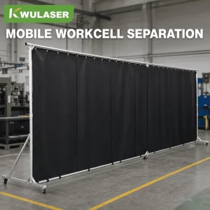 Laser Welding Safety Curtain Flame Retardant Workshop Laser Safety Curtain Modular Design Laser Blocking Curtain Fiber Laser Cutting Area Class 4 Laser Booth Laser Welding Room Enc