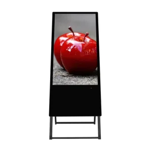 Lcd Signage Indoor Digital Totem Poster Screen 4k Portable Move Players High Brightness Advertising Screen for Restaurant Market
