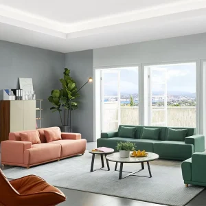 Leisure Modular Leather Velvet Sofa Single Two Three Seater Sectional Sofa Set Living Room Home Office Furniture