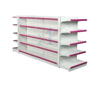 Light-Duty Metal Display Shelf and Grocery Rack for Shopping Mall