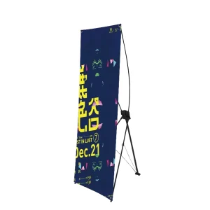 Light Economic Advertising 80*180cm Gear X Frame Banner Stand for Trade Show