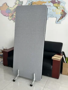 Light Grey Felt Room Partition Divider for Classroom, Bedroom, Office, and Studio