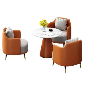 Light Luxury Commercial Negotiation Table Chair Set Office Meeting Sofa Chair Freely Combine Designer Furniture for Hotel Rest