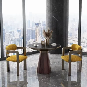 Light Luxury Modern Negotiation Table and Chair with Reception Sofa for Hotel Lobby Sales Office Meeting Area