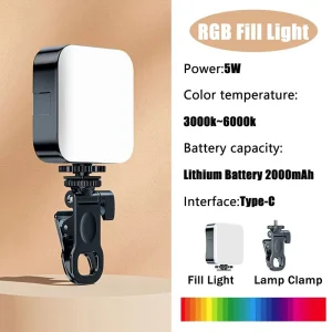 Lighting Decor Fill Light Portable Led Light Mini Fill Light For Camera Smartphone Laptop Selfie Adjustablewedding
