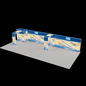 Lightweight 16 x 6m Exhibition Booth Hanging Sign and Light Box Combo