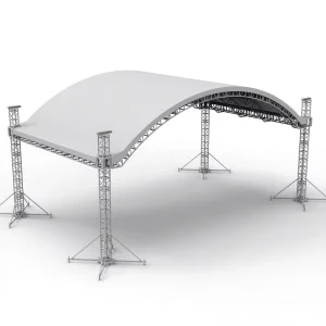 Lightweight Aluminum Alloy Modular Arc Roof Truss Heavy-Duty 6000kg Load Capacity Easy Assembly for Touring Band Rigs