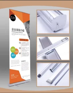 Lightweight Aluminum Frame Roll-Up Banner Stand UV or Inkjet Printing Adjustable Custom Color for Hotels and Restaurants