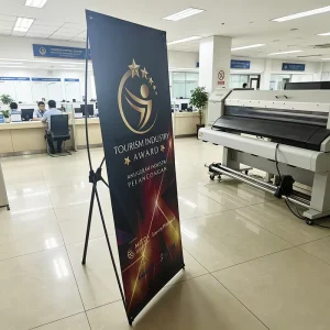 Lightweight Customized Advertising X Banner Stand with Easy Assembly for Trade Shows