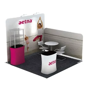 Lightweight Sublimation-Printed Aluminum Portable Pop-Up Display Backdrop Banner for Exhibitions