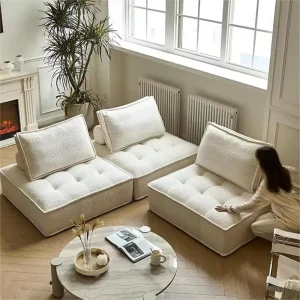 Lightweight Vacuum-Packed Sponge Modular Sofa for Apartments and Hotels