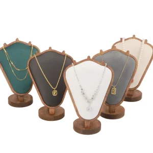Lightwood Jewelry Display Stand With Cases for Retail Counters