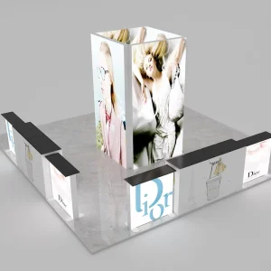 Lingtong Advertising Lightbox Aluminium Profiles Supplier Strech Fabric Light Box Trade Show Booth Track Lights