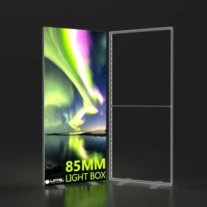 Lintel Tool free Assembly Retail Fabric Light Box Signage Modular Fabric Advertising Light Box SEG Light Box for Trade Shows