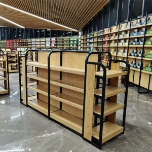 Liquor Store Fashionable Wooden Grocery Supermarket Store Shelves Household Shop Display Racks