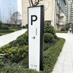 Lit Multi-Color LED Direction Signs Custom Advertising Markers for Communities Hospitals and Office Towers