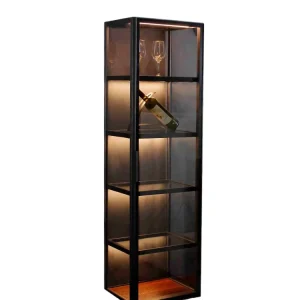 Living Room Hanging Wall Hanging Glass Cabinet Storage Furniture Luxury Display Wine Glass Cabinet