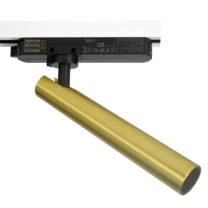 Long Cylinder GU10 LED Track Spotlight Aluminum Adjustable Angle IP20 Dimmable CRI 90