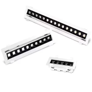 Long LED Recessed Line Spotlight Adjustable Angle Bar Grille Light