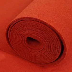 Long Red Aisle Runner Carpet for Churches, Garages, Weddings, Outdoor Decks, Patios, and Exhibitions