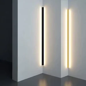 Long Strip LED Wall Light Waterproof RGB 3000K Bedside Sconce for Gardens, Bedrooms, and Outdoor Use