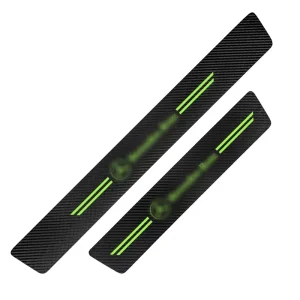 Luminous Carbon Fiber Pattern Car Door Sill and Trunk Protective Sticker