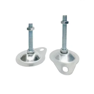 M12 M14 M16 Stainless Steel Articulated Leveling Feet with 76mm Perforated Base for Outdoor Use