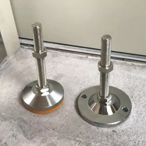 M16 Stainless Steel Adjustable Leveling Feet with Screws for Tables, Hospitals, Kitchens, and Outdoor Use