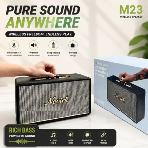 M23 3rd Gen Portable Speaker 30W Heavy Bass Subwoofer IPX4 Waterproof TWS Wireless Outdoor Audio