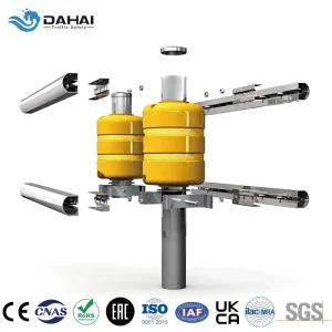MASH TL4 EVA PU Roller Guardrail System Highway Crash Barrier Double Rolling Safety Barrier