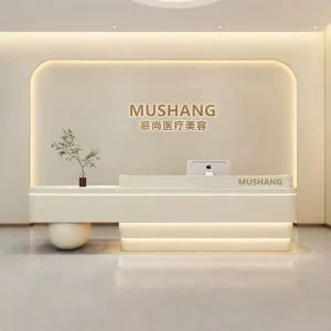 MDF Reception Desk for Beauty Salon, Office, Bar, or Hospital