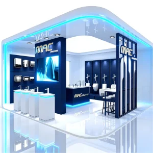 MEGA Modular Assembly Exhibition Booth for Modern Fashion Pop Up Store Event Custom Stand Design