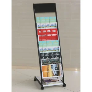 Magazine Catalog Holder A4 Size Brochure Rack Stands for Promotional Advertising