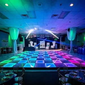 Magnetic 3D Mirror Infinity LED Dance Floor Tiles for Weddings, Parties, Discos, and Stages