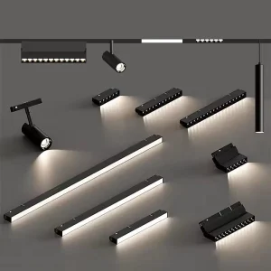 Magnetic LED Track Light System with Rail, 6W/10W/12W/20W/30W Spotlights