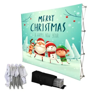 Magnetic Portable Pop-Up Banner Display Stand and Background Wall