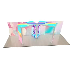 Magnetic Snap Frame for Exhibition Graphics Aluminum Profile Portable Trade Show Booth Lighting Box Advertising Background Booth
