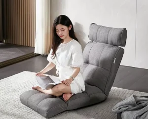 Manufacture Modern Modular Single Seat Adjustable Fabric Floor Leisure Sofa Soft Reclining Lounge Seating Customizable