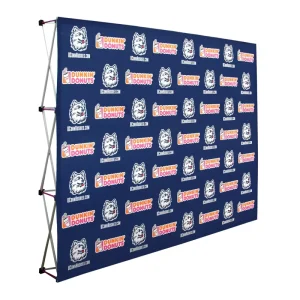 Manufacturer Aluminum Frame Foldable Pop-up Banner Stand with Dye Sublimation Printing