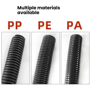 Manufacturer Customized Flexible PP/PE Flame Retardant 25mm Spiral Cable Protection Bellows