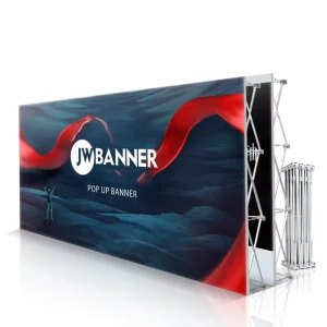 Manufacturer Customized Straight Pop up Fabric Display Banner Stand Wall Advertising Show