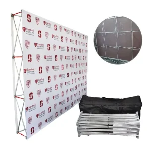 Manufacturer Customized Waterproof Pop-Up Fabric Banner Folding Display with Banner for Outdoor Advertising