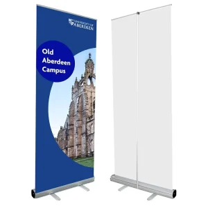Manufacturer Direct Black Diamond Retractable Roll-Up Banner Stand