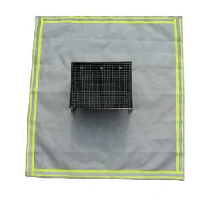 Manufacturer Fiberglass Fireproof Cloth Heat-Resistant 3-Layer Silicone-Coated Fire Pit Mat Custom Size