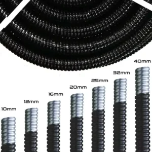 Manufacturer Galvanized Steel Wire Cable Protection EMT Flexible Metal Conduit Black High Temperature Resistant Hose