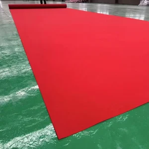 Manufacturer Polyester Needle Punched Carpet Exhibition Event Wedding Red Carpet