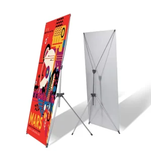 Manufacturer Price Tripod Display Custom Logo Adjustable X Banner Stand